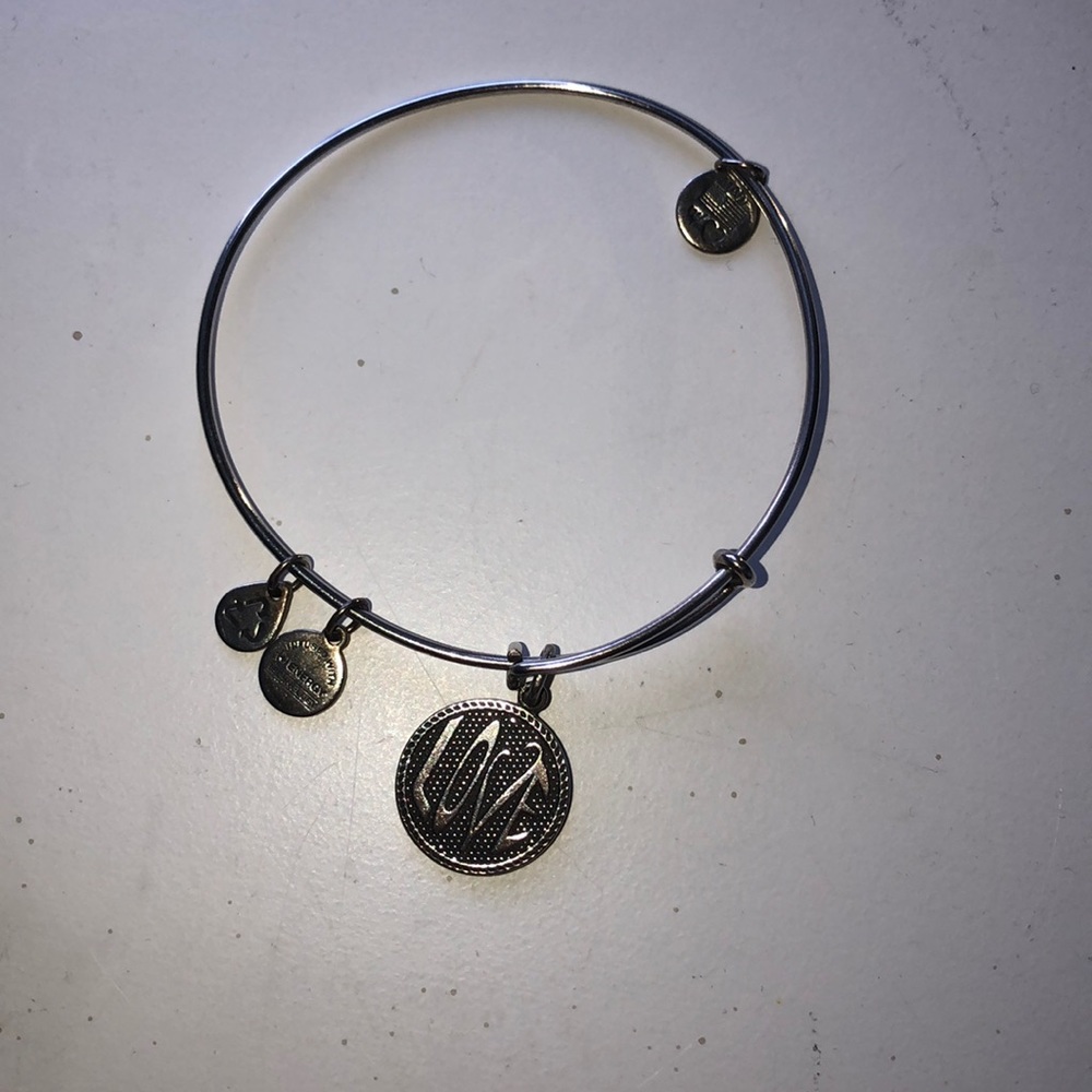 Alex and Ani silver Love bangle